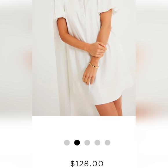 Pomander Place White Carley Dress Puff Sleeve - Picture 5 of 11